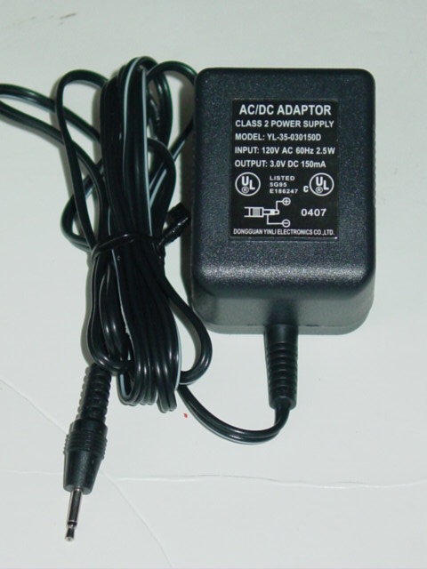 NEW Dongguan Yinli YL-35-030150D AC Adapter 3V 150mA YL35030150D